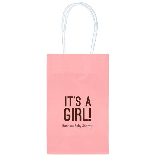 Bold It's A Girl Medium Twisted Handled Bags